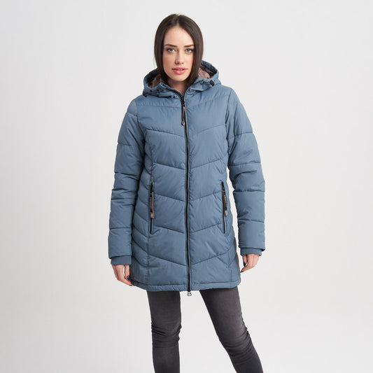 Hailys WWomen's Long Puffer Jacket with Hood - Winter Warmth and Style