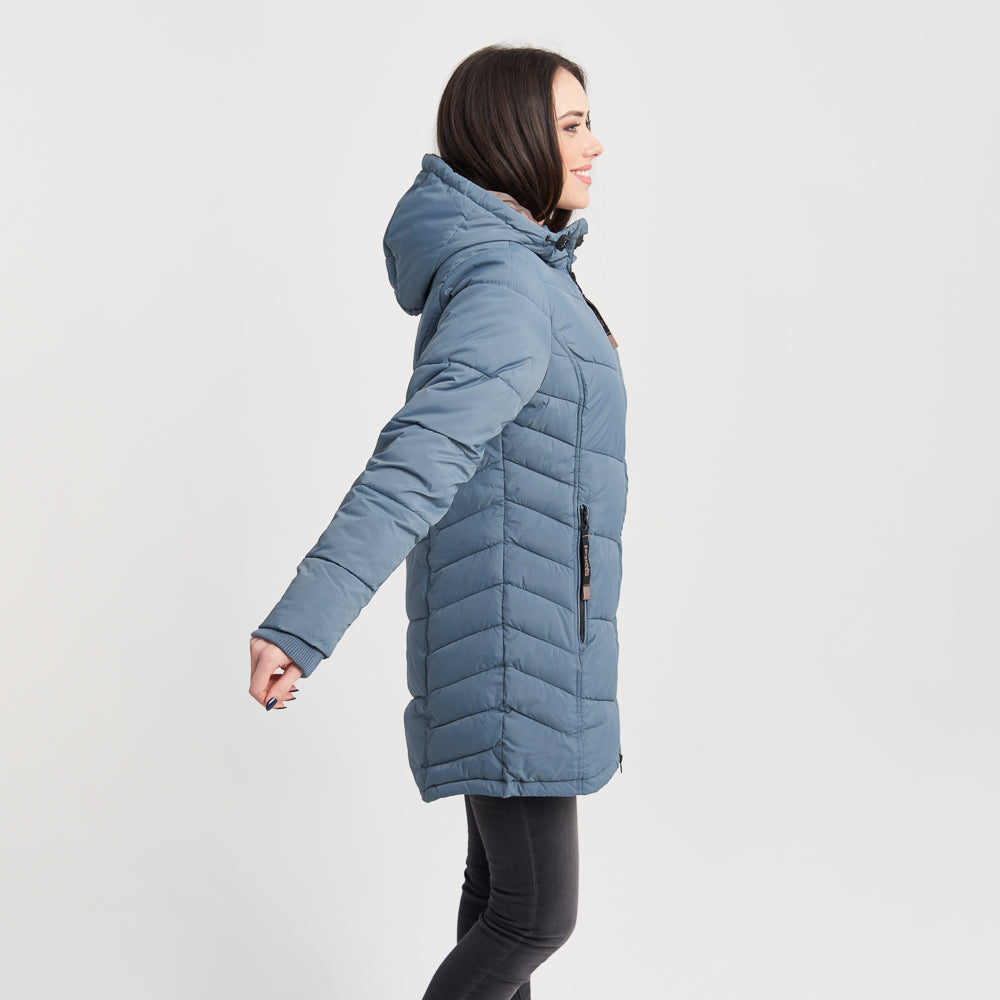 Hailys WWomen's Long Puffer Jacket with Hood - Winter Warmth and Style