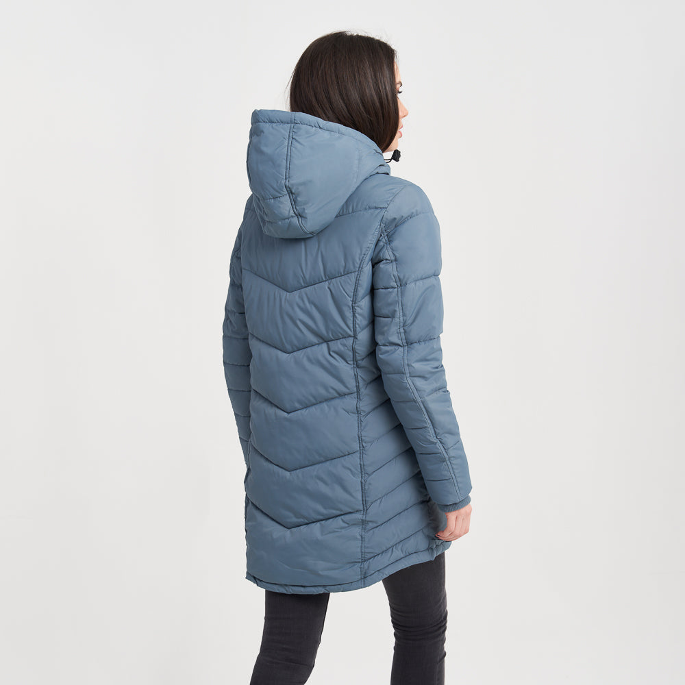 Hailys WWomen's Long Puffer Jacket with Hood - Winter Warmth and Style