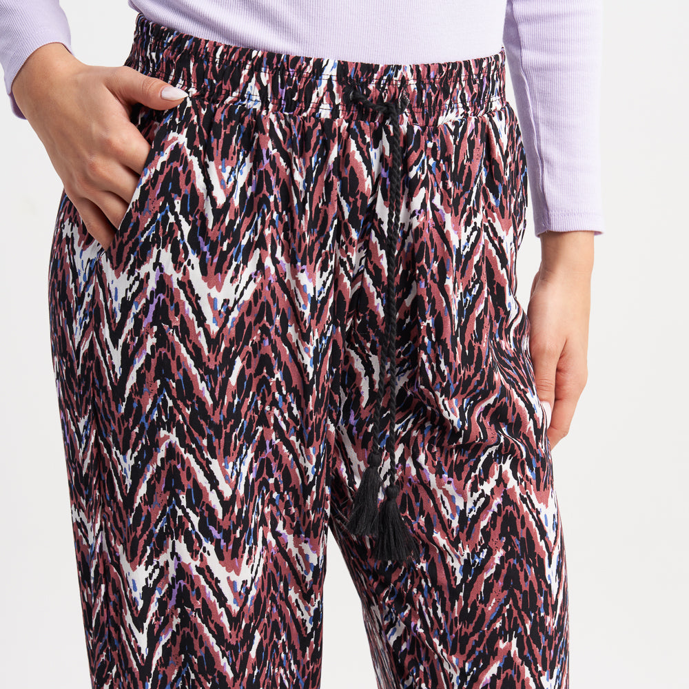 Hailys Women's Printed Drawstring Lounge Pants - Vibrant Pattern