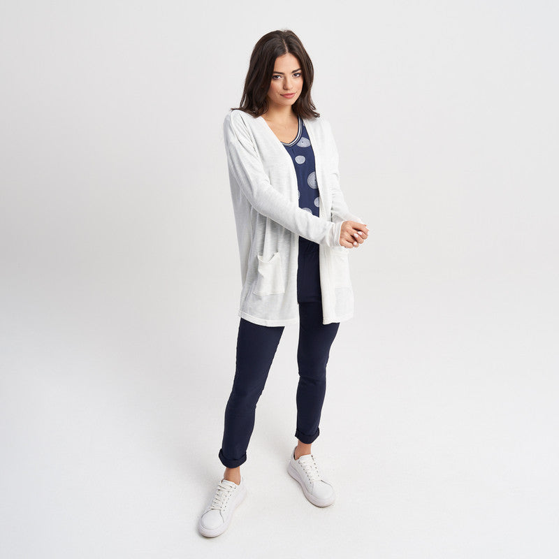 Hailys Women's Lightweight Open Front Cardigan with Pockets